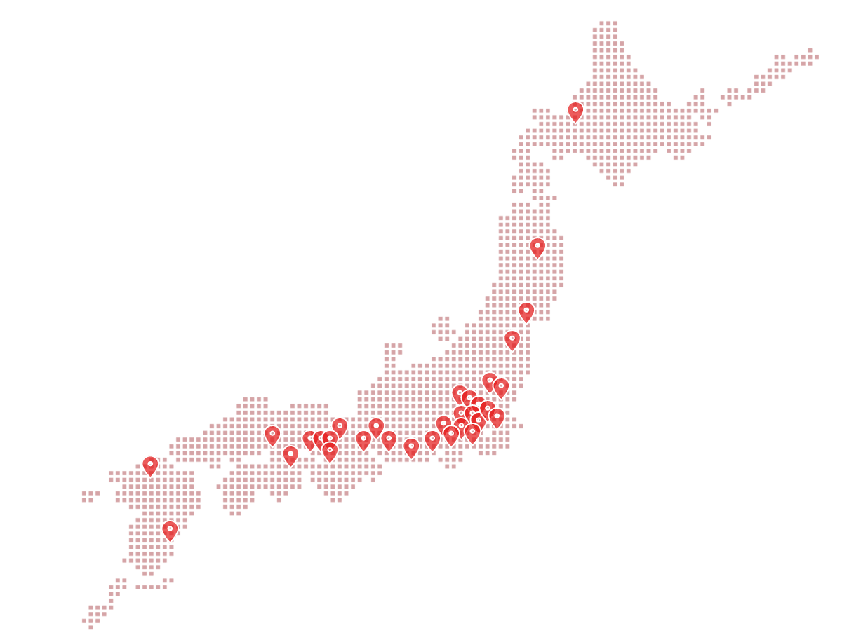 北海道から九州にいたる国内33ケ所の販売拠点を増設